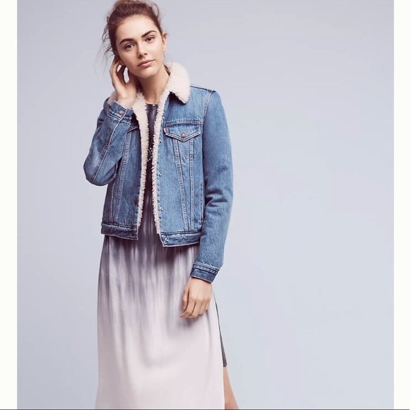 Levi’s Fur Trim Denim Jacket